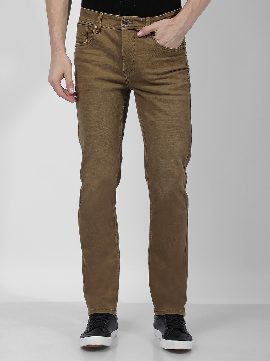 Numero Uno Men Faded Brown Jeans